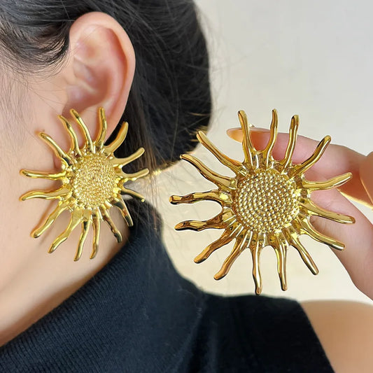 Statement Sunflower Earrings