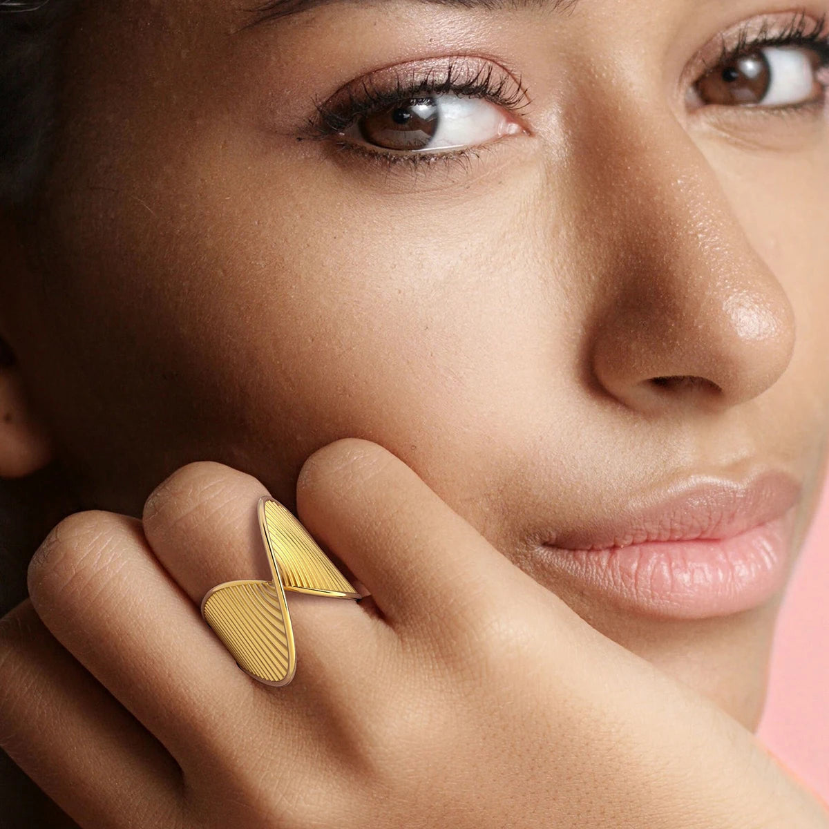 18K Gold Plated Twisted Ring