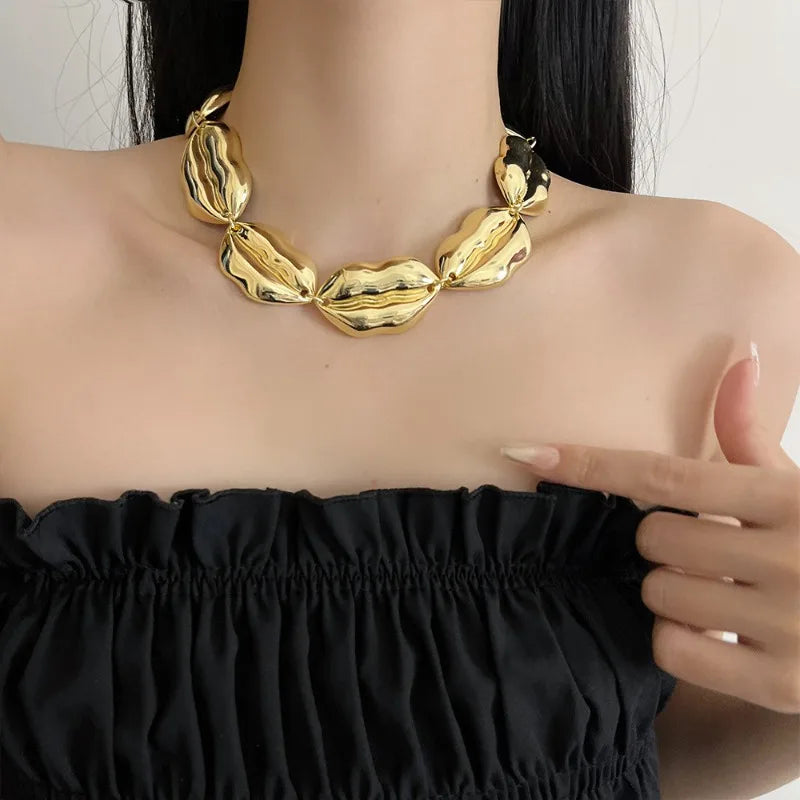 Surrealist Lips Chunky Necklace