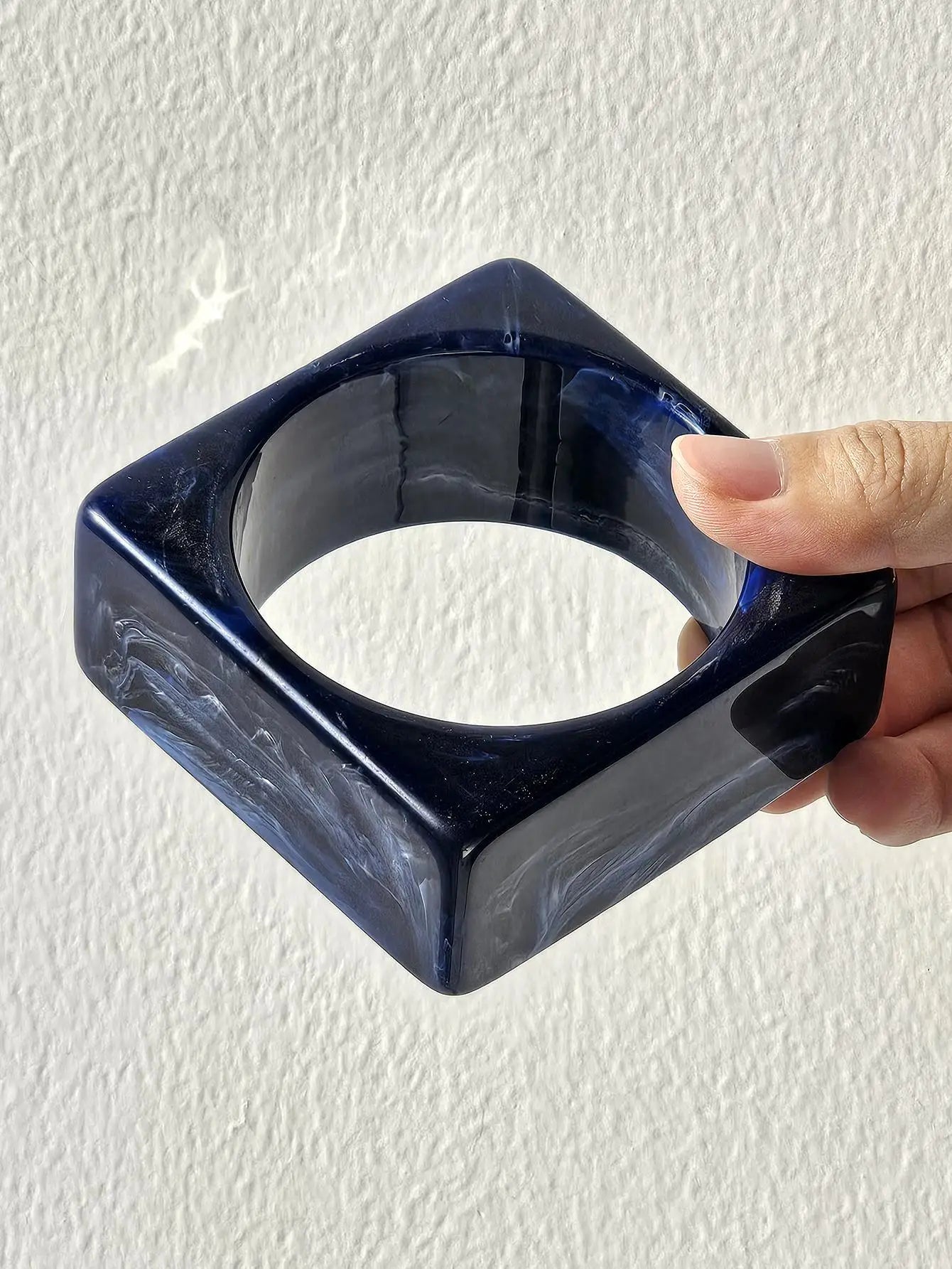 Geometric Statement  Chunky Resin Bracelets