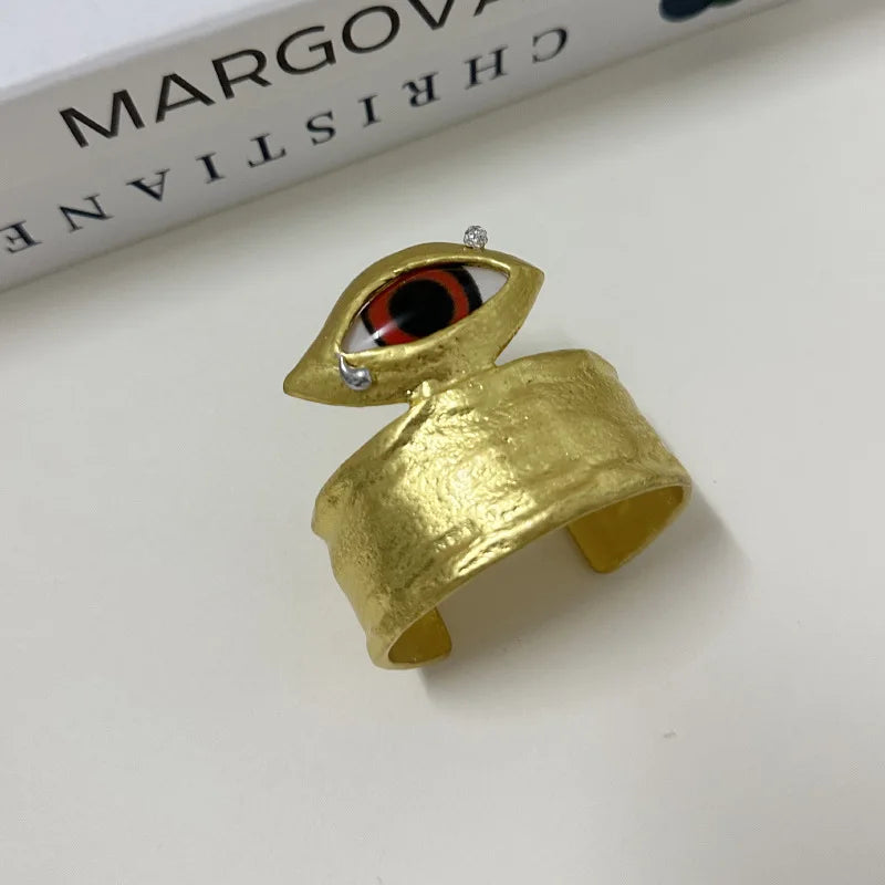 Surrealist Eyes Cuff Bracelet