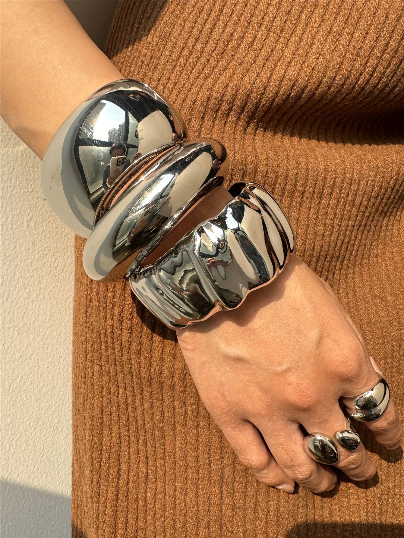 Vintage Style Chunky Cuff Bracelet