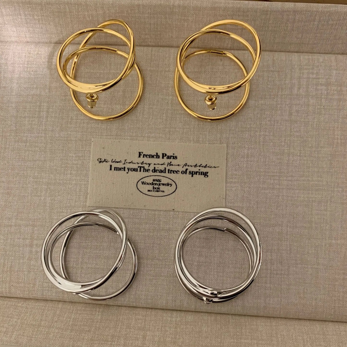 Circles Geometric Lines Earrings