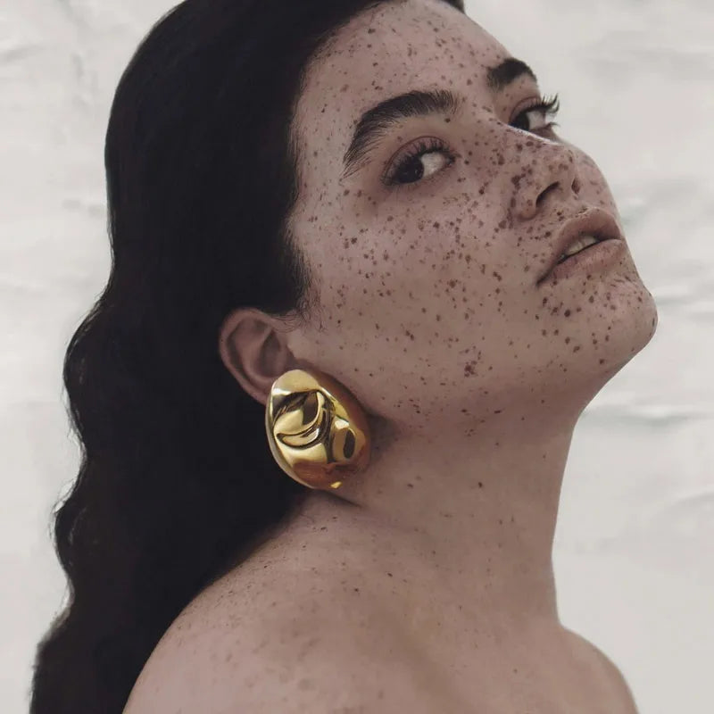 18K Gold Plated Statement Earrings