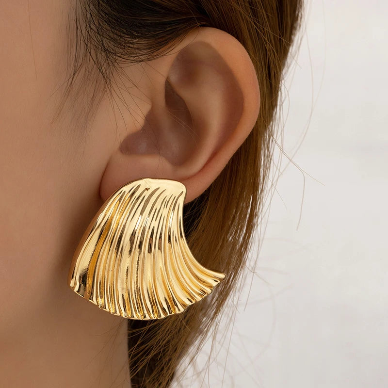 Statement Wave Chunky Earrings