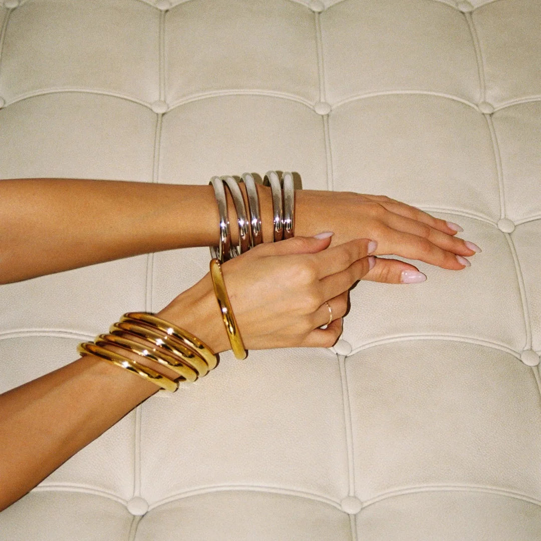 Minimalist Gold Plated Bangles