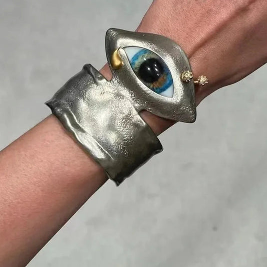 Surrealist Eyes Cuff Bracelet